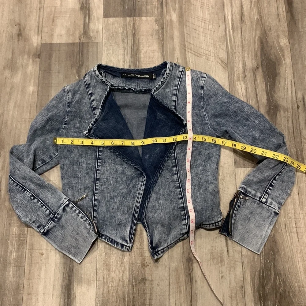 Jw Signature Cropped denim Jacket Small - Picture 4 of 7